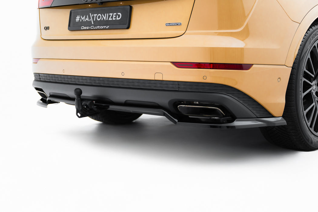 Maxton Design Rear Splitter (with vertical bars) Audi Q8 Mk1 Facelift