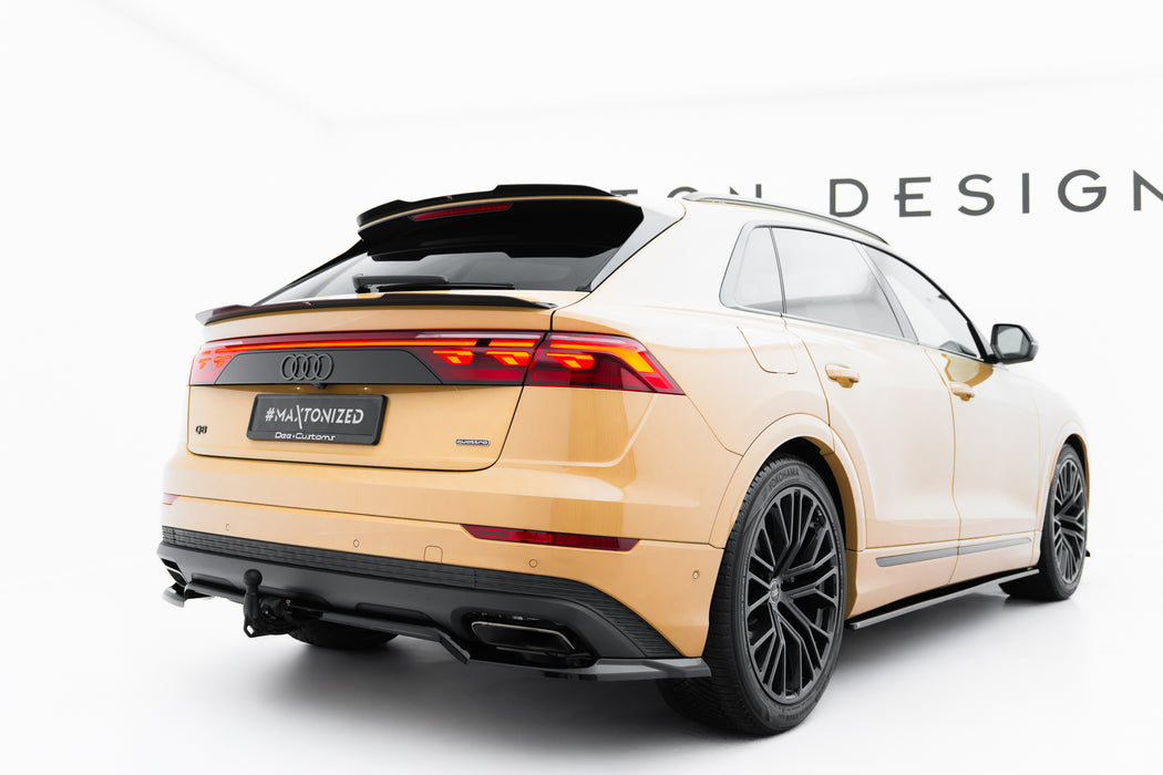 Maxton Design Rear Splitter (with vertical bars) Audi Q8 Mk1 Facelift