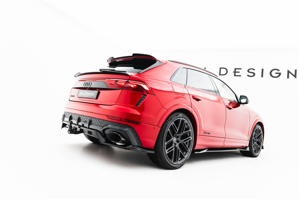 Maxton Design Rear Splitter (with vertical bars) Audi RSQ8 Mk1 Facelift