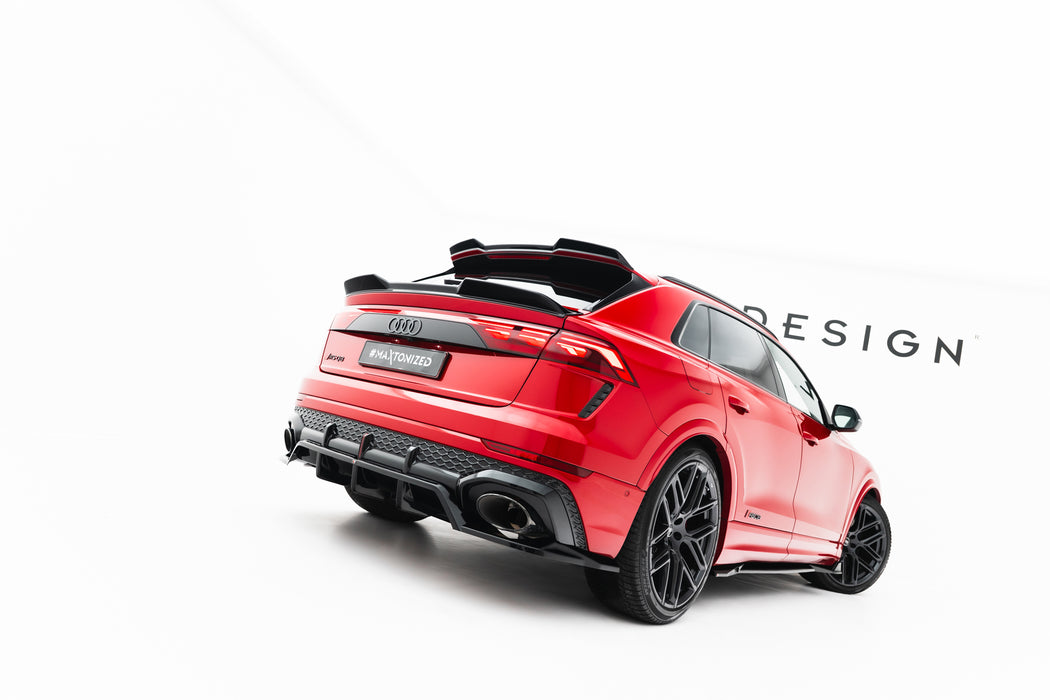 Maxton Design Rear Splitter (with vertical bars) Audi RSQ8 Mk1 Facelift
