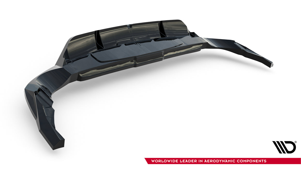 Maxton Design Rear Splitter (with vertical bars) Audi RSQ8 Mk1 Facelift