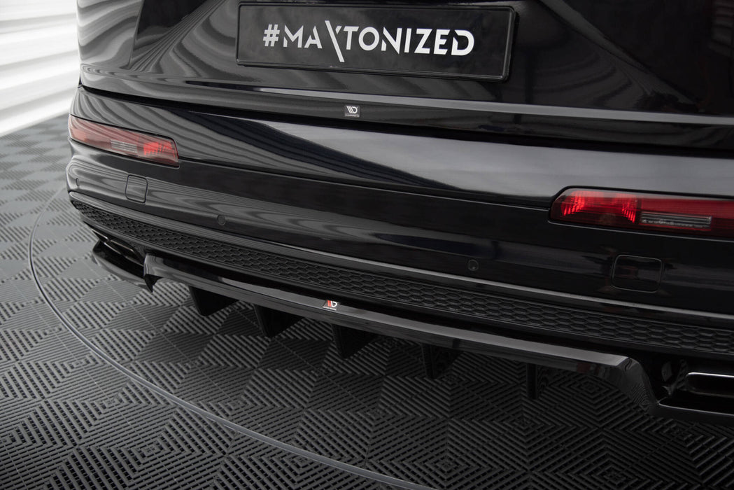 Maxton Design Rear Splitter (with vertical bars) Audi SQ7 Mk2