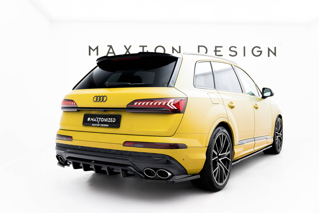 Maxton Design Rear Splitter (with vertical bars) Audi SQ7 Mk2 (4M) Facelift
