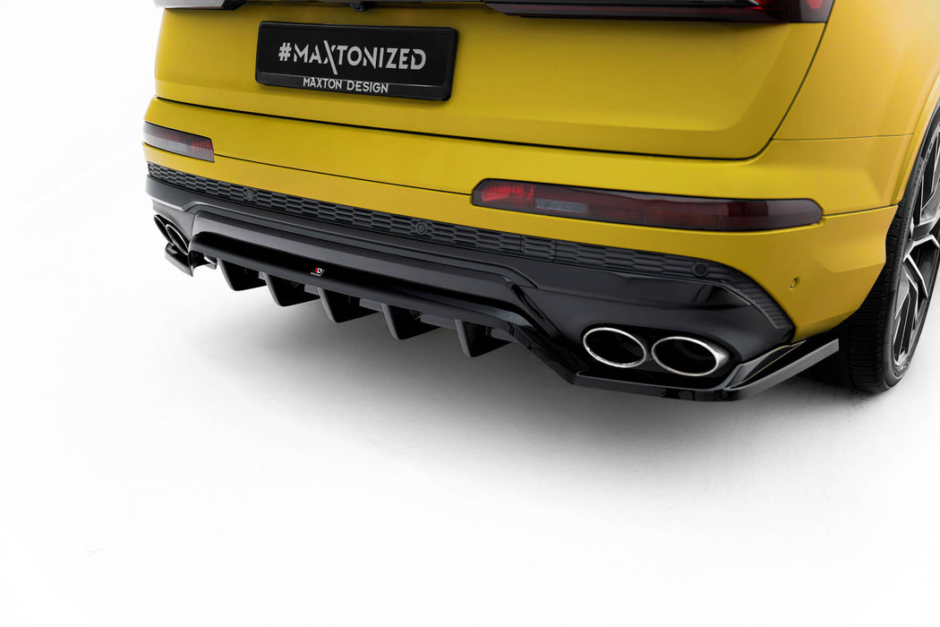 Maxton Design Rear Splitter (with vertical bars) Audi SQ7 Mk2 (4M) Facelift