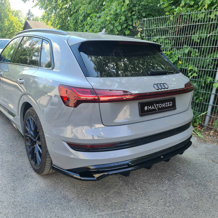 Maxton Design Rear Splitter (with vertical bars) Audi e-Tron S-Line