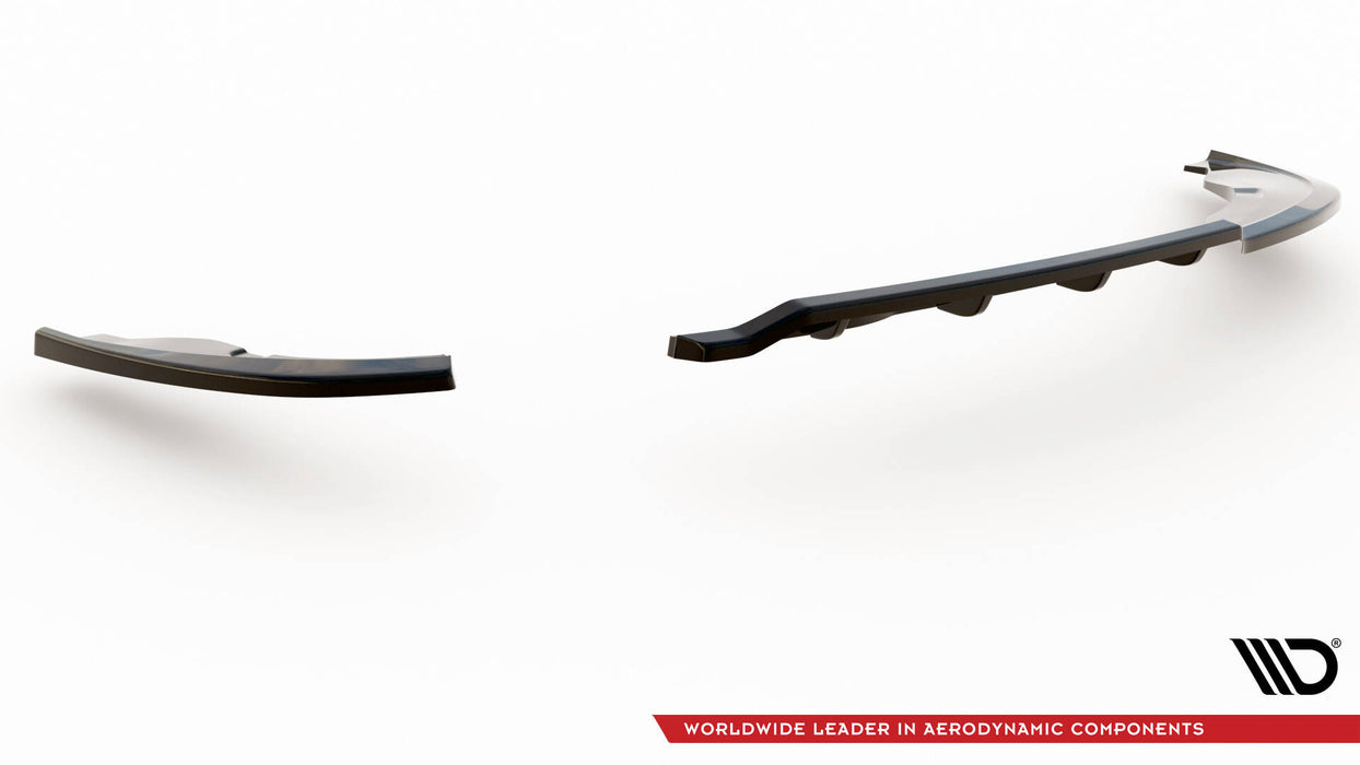 Maxton Design Rear Splitter (with vertical bars) BMW 1 E81 Facelift