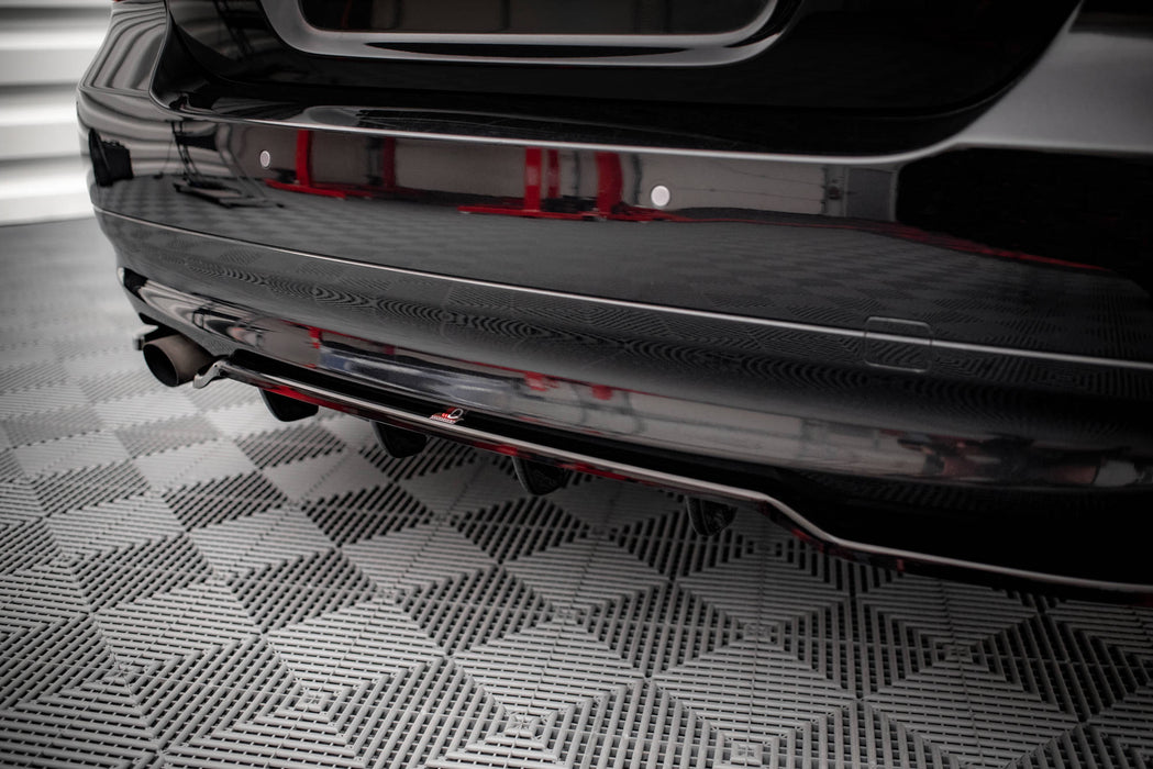 Maxton Design Rear Splitter (with vertical bars) BMW 3 Sedan E90