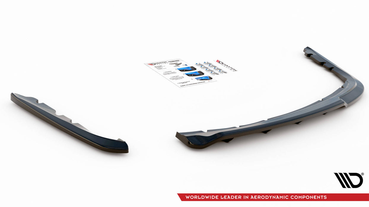 Maxton Design Rear Splitter (with vertical bars) BMW 3 Sedan E90