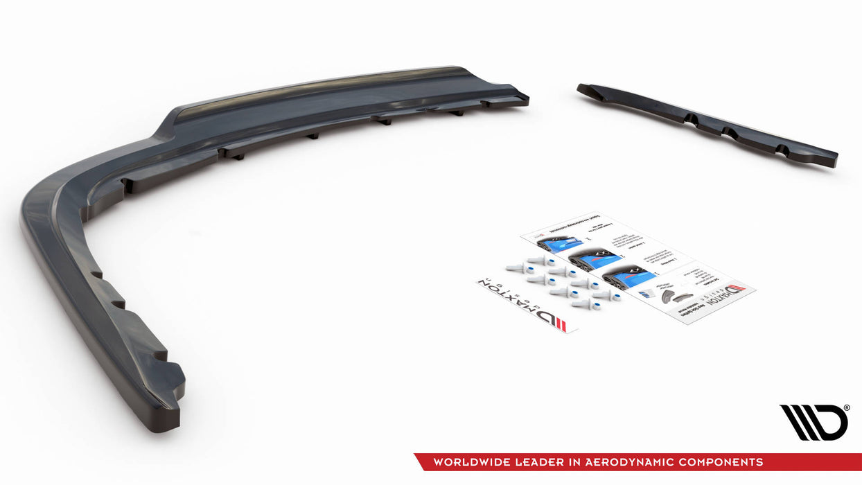 Maxton Design Rear Splitter (with vertical bars) BMW 3 Sedan E90