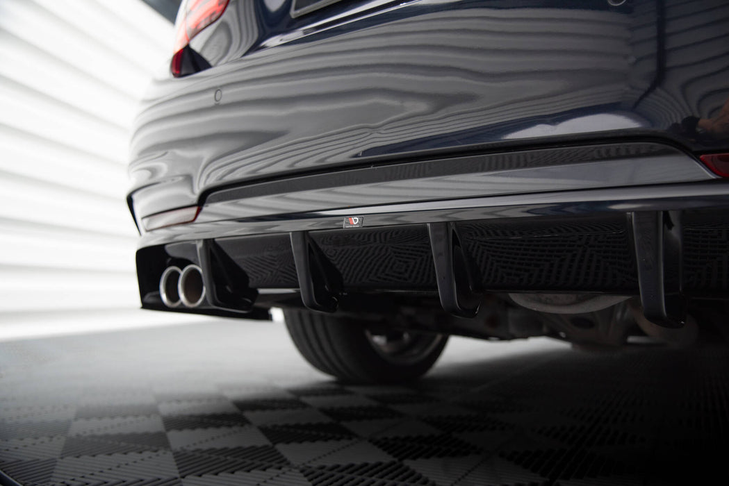 Maxton Design Rear Splitter (with vertical bars) BMW 4 Coupe / Gran Coupe / Cabrio M-Pack F32 / F36 / F33