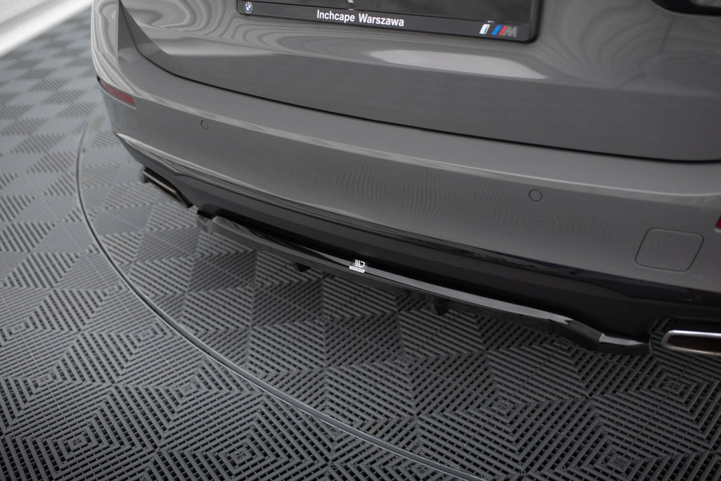 Maxton Design Rear Splitter (with vertical bars) BMW 5 G30 / G31 Facelift