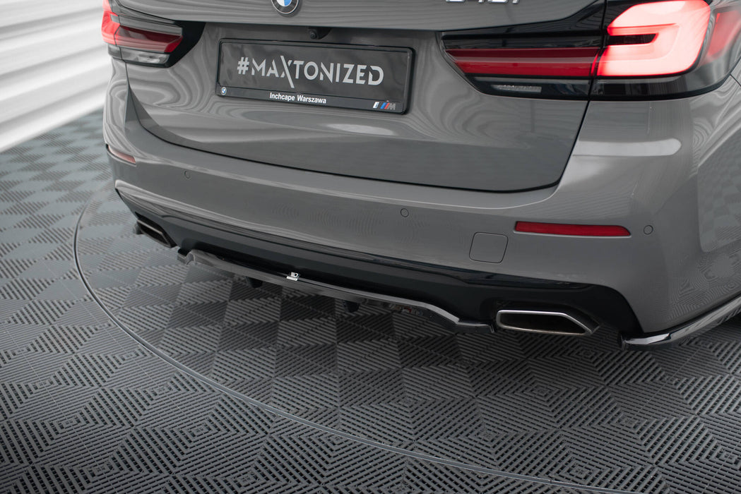 Maxton Design Rear Splitter (with vertical bars) BMW 5 G30 / G31 Facelift