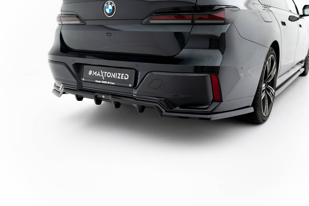 Maxton Design Rear Splitter (with vertical bars) BMW 7 M-Pack G70