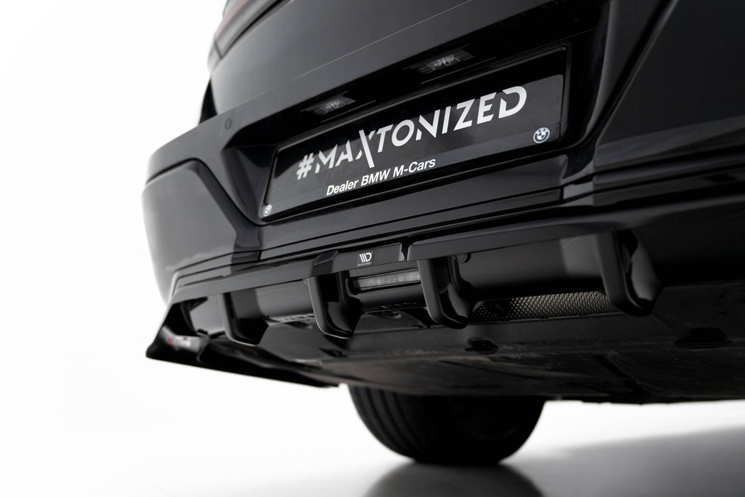 Maxton Design Rear Splitter (with vertical bars) BMW 7 M-Pack G70