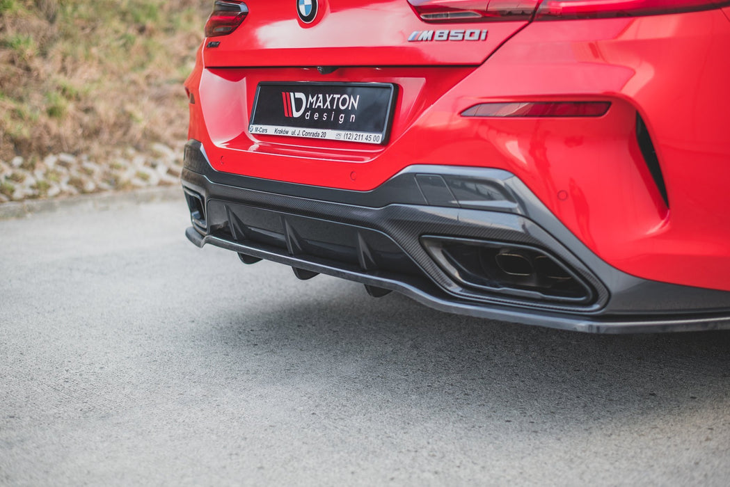 Maxton Design Rear Splitter (with vertical bars) BMW 8 Coupe M-Pack G15