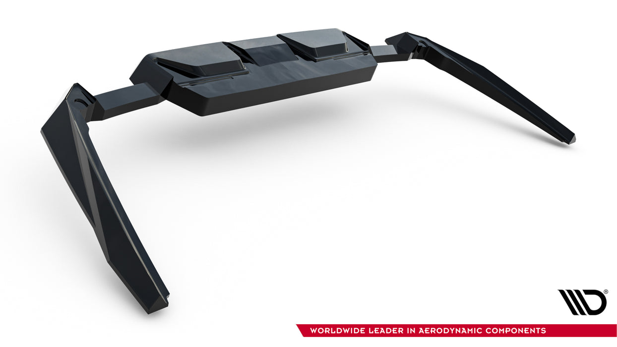 Maxton Design Rear Splitter (with vertical bars) BMW M5 Sedan / Touring G90