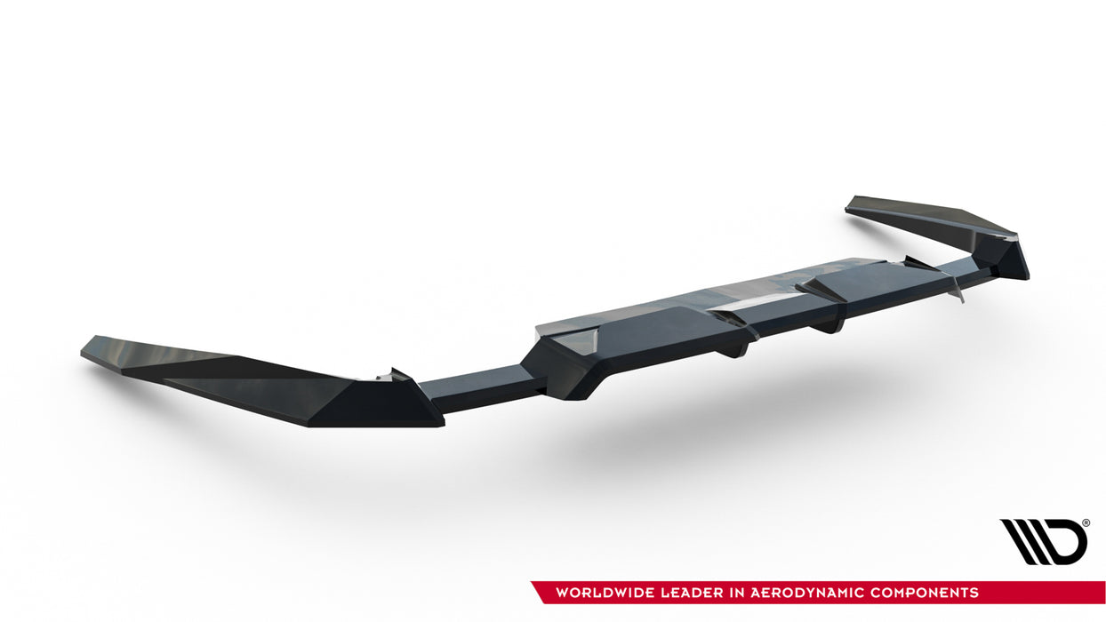 Maxton Design Rear Splitter (with vertical bars) BMW M5 Sedan / Touring G90