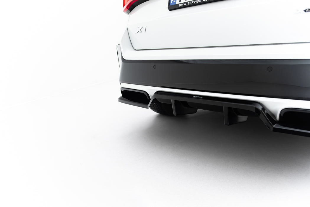 Maxton Design Rear Splitter (with vertical bars) BMW X1 M-Pack U11