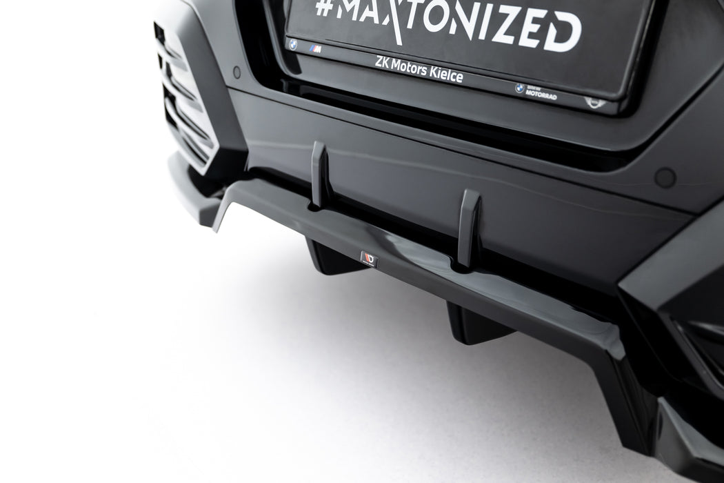 Maxton Design Rear Splitter (with vertical bars) BMW X2 M-Pack / iX2 U10