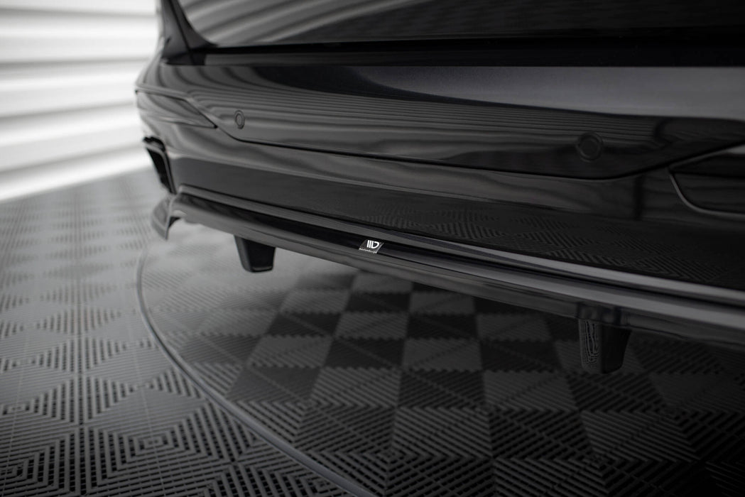 Maxton Design Rear Splitter (with vertical bars) BMW X7 M-Pack G07 Facelift