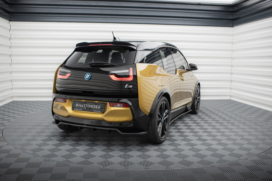 Maxton Design Rear Splitter (with vertical bars) BMW i3 S Mk1 Facelift