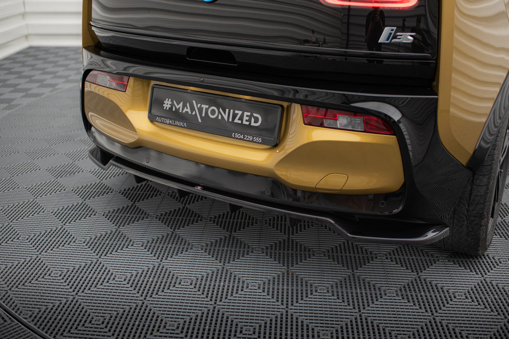 Maxton Design Rear Splitter (with vertical bars) BMW i3 S Mk1 Facelift