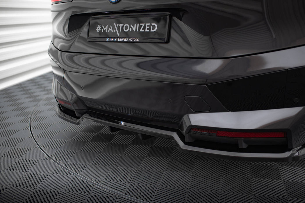 Maxton Design Rear Splitter (with vertical bars) BMW iX M-Pack i20