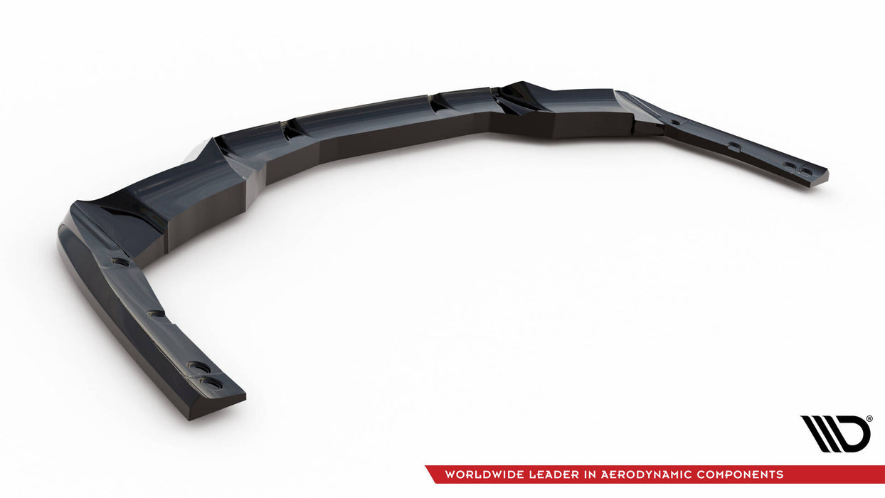 Maxton Design Rear Splitter (with vertical bars) BMW iX3 M-Pack G08 Facelift