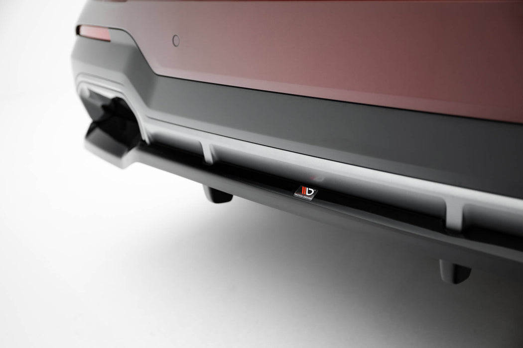 Maxton Design Rear Splitter (with vertical bars) BMW iX3 M-Pack G08 Facelift
