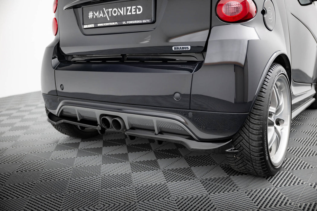 Maxton Design Rear Splitter (with vertical bars) Brabus Smart Fortwo C451 Facelift