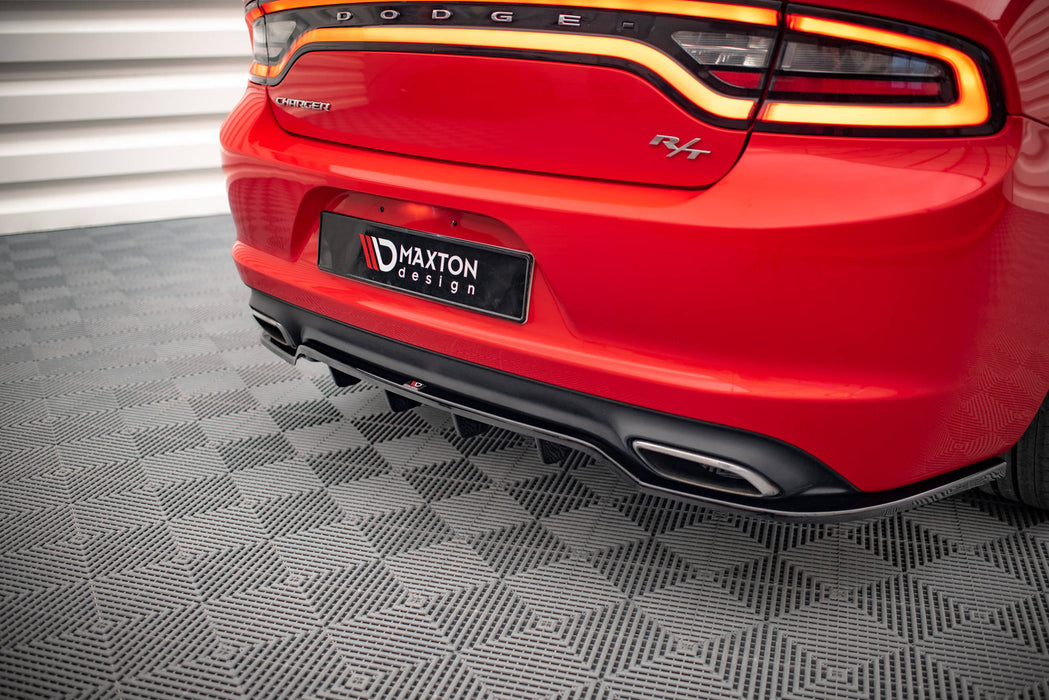 Maxton Design Rear Splitter (with vertical bars) Dodge Charger RT Mk7 Facelift