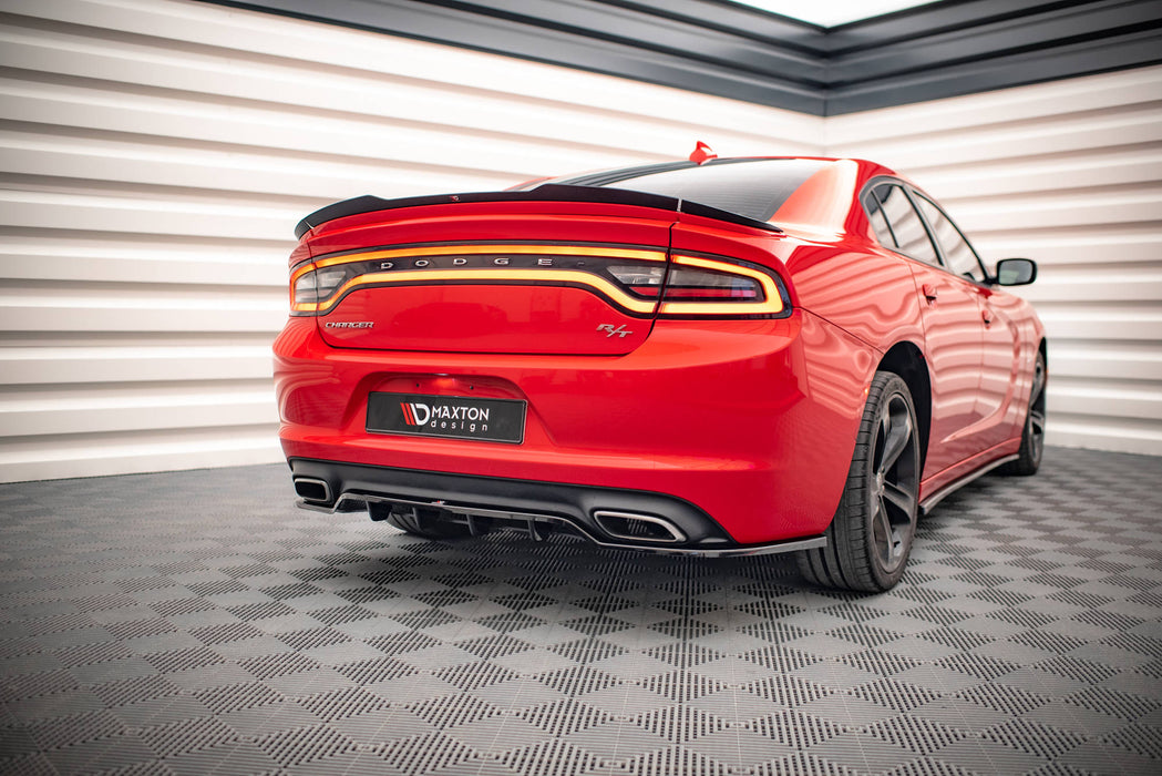Maxton Design Rear Splitter (with vertical bars) Dodge Charger RT Mk7 Facelift