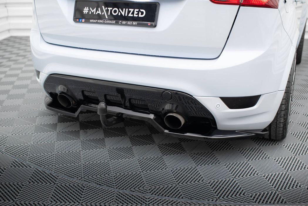 Maxton Design Rear Splitter (with vertical bars) Ford Kuga ST Mk1