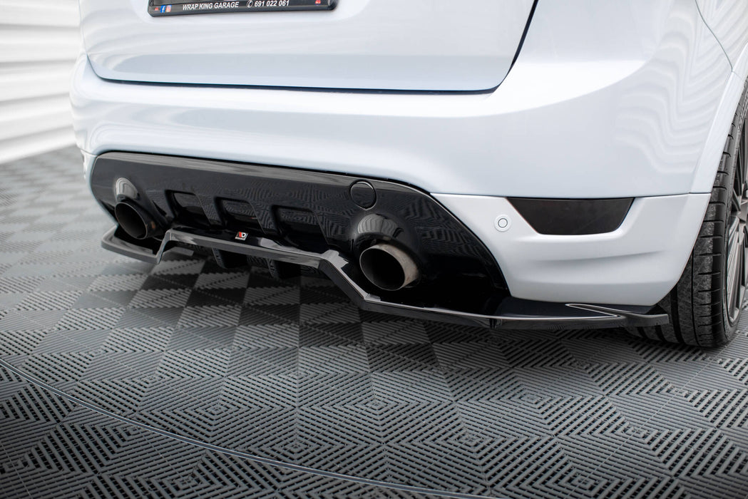 Maxton Design Rear Splitter (with vertical bars) Ford Kuga ST Mk1