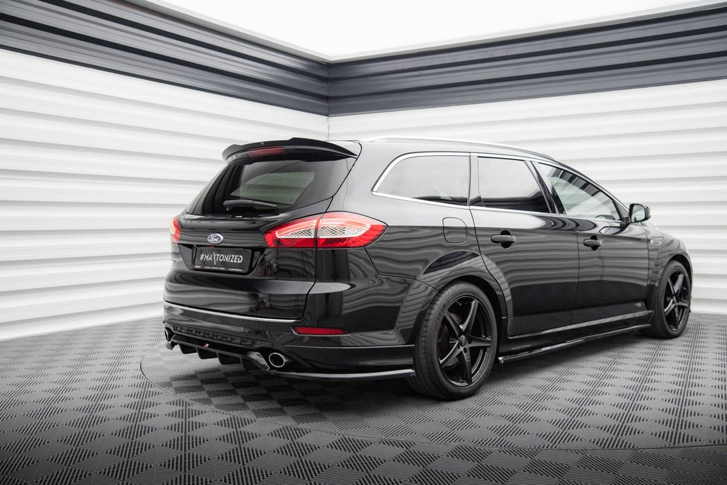 Maxton Design Rear Splitter (with vertical bars) Ford Mondeo ST-Line Estate Mk4 Facelift