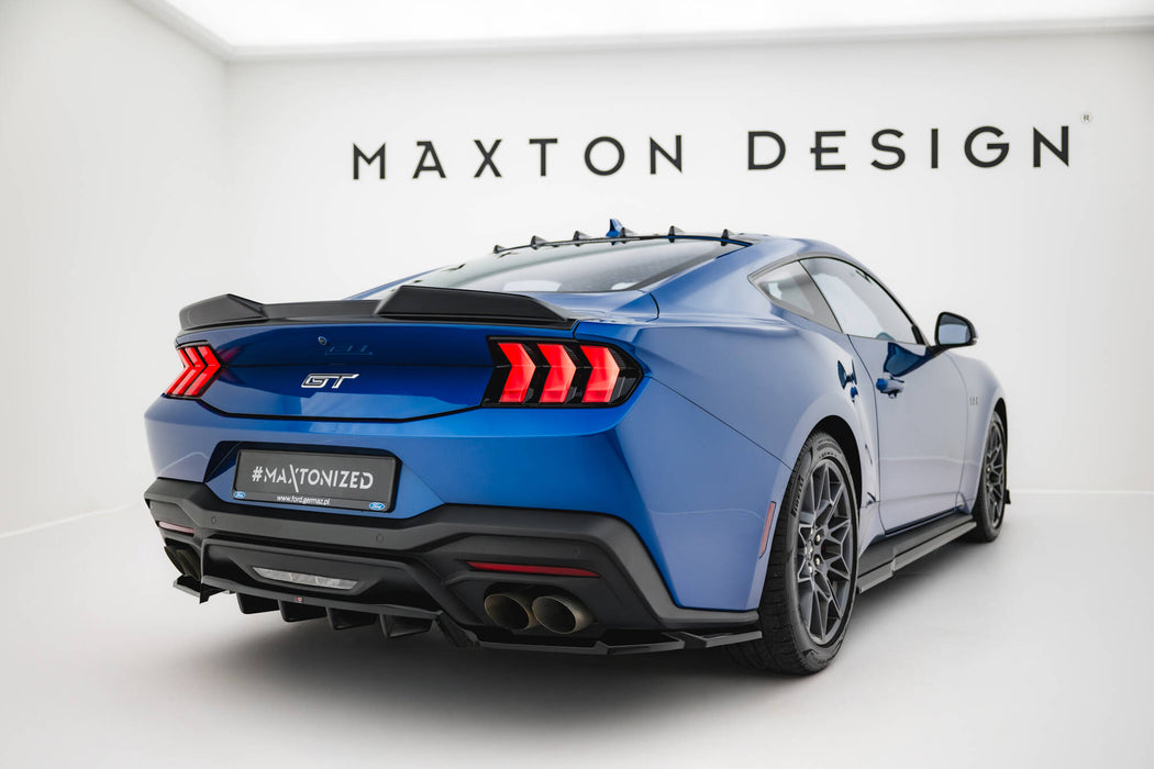 Maxton Design Rear Splitter (with vertical bars) Ford Mustang GT Mk7