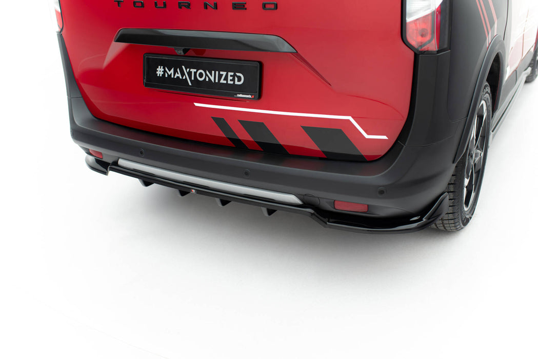 Maxton Design Rear Splitter (with vertical bars) Ford Tourneo Courier Mk2