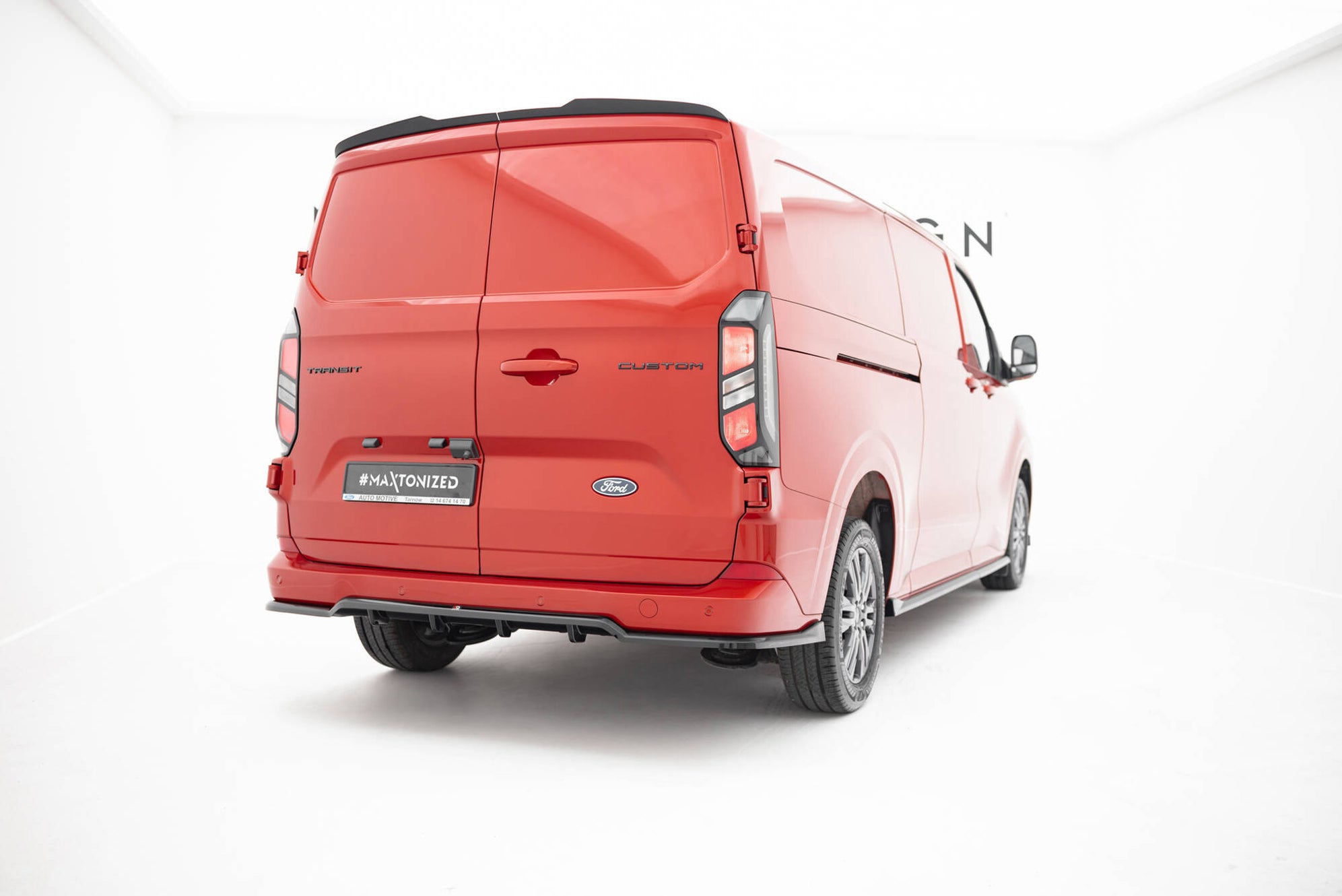 Maxton Design Rear Splitter (with vertical bars) Ford Transit Custom ...