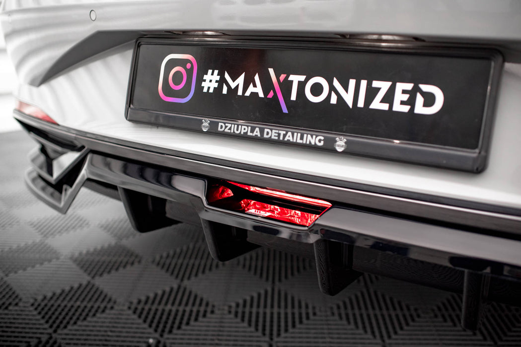 Maxton Design Rear Splitter (with vertical bars) Hyundai Elantra Mk7