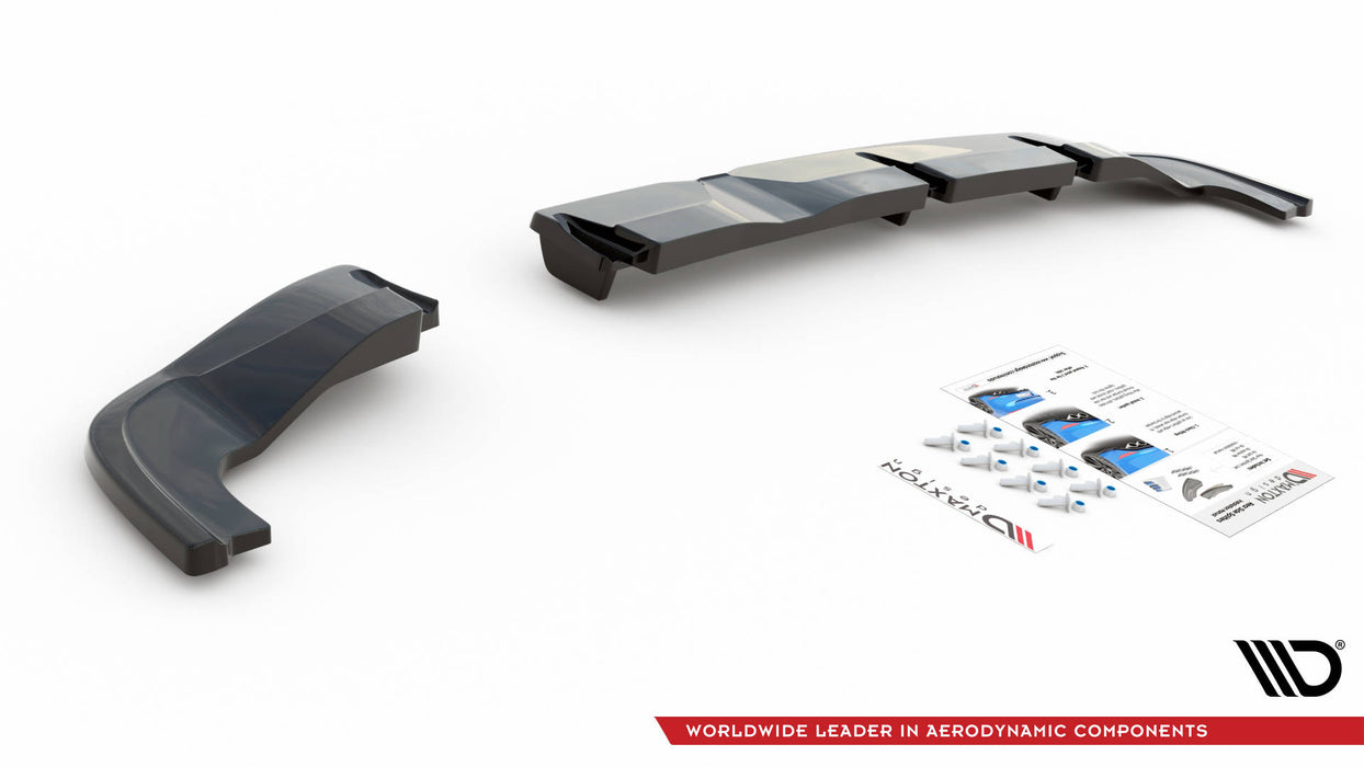 Maxton Design Rear Splitter (with vertical bars) Hyundai I20 N Mk3