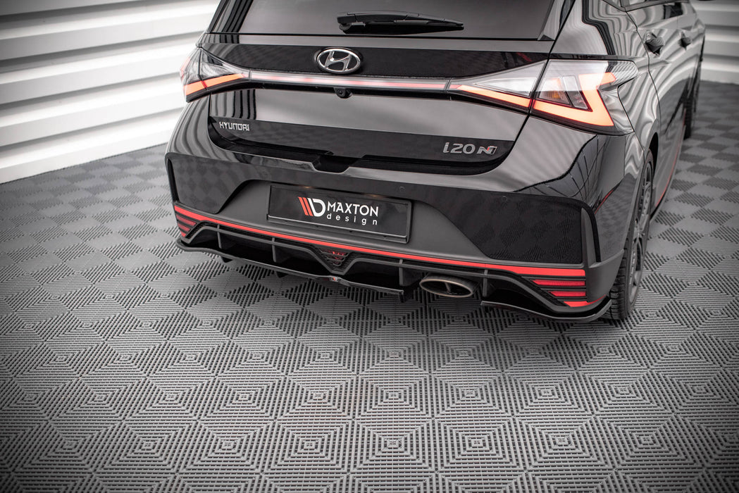 Maxton Design Rear Splitter (with vertical bars) Hyundai I20 N Mk3