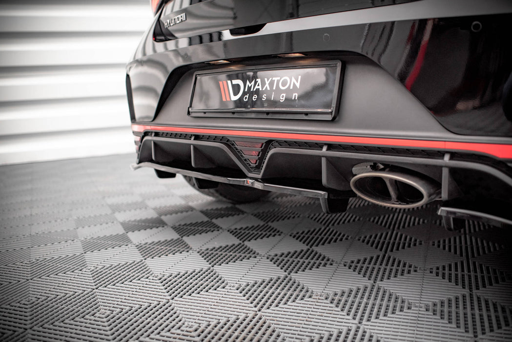 Maxton Design Rear Splitter (with vertical bars) Hyundai I20 N Mk3