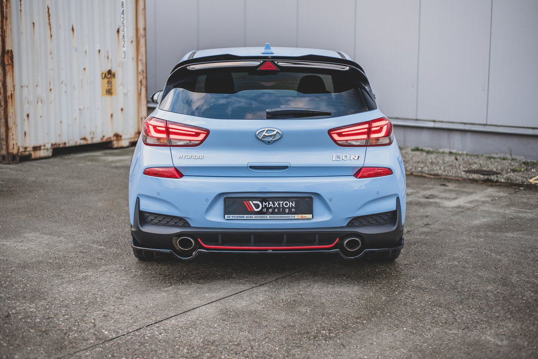 Maxton Design Rear Splitter (with vertical bars) Hyundai I30 N Mk3 Hatchback