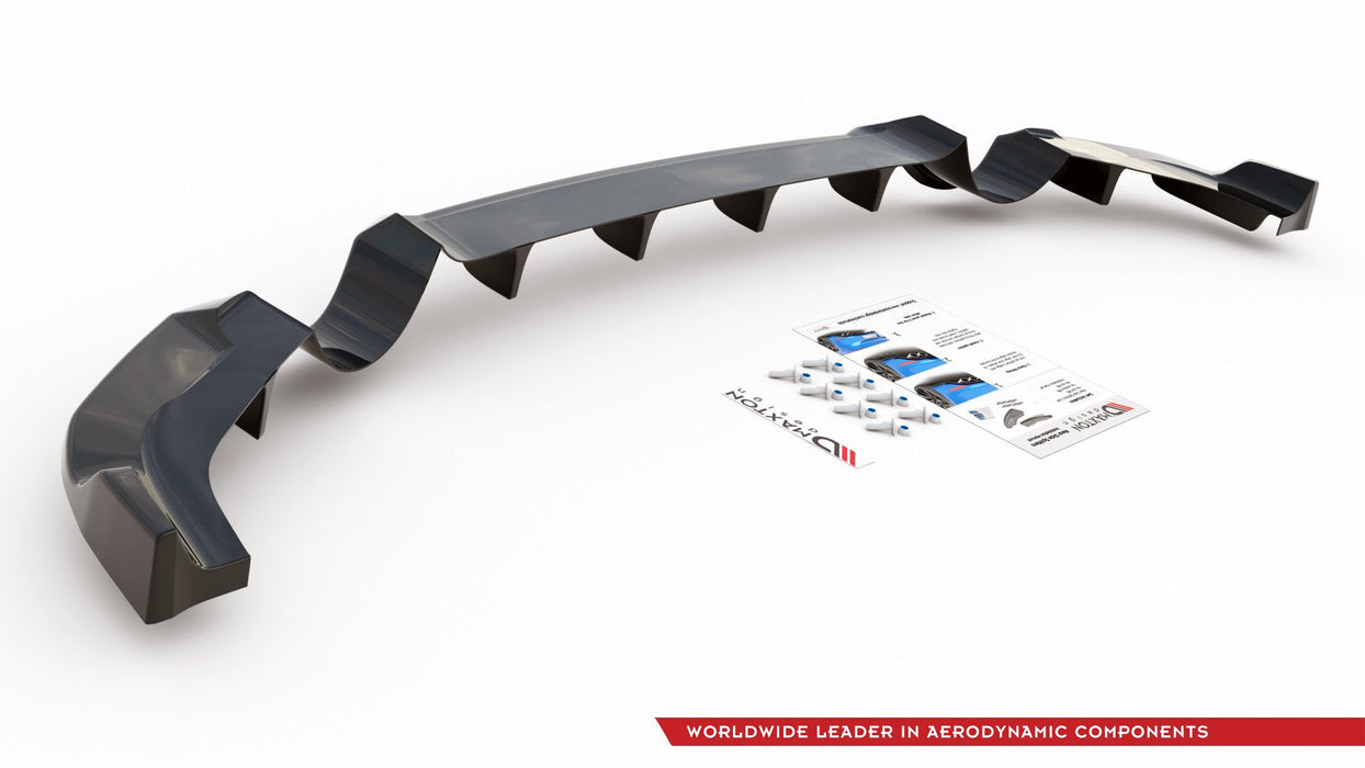 Maxton Design Rear Splitter (with vertical bars) Hyundai I30 N Mk3 Hatchback