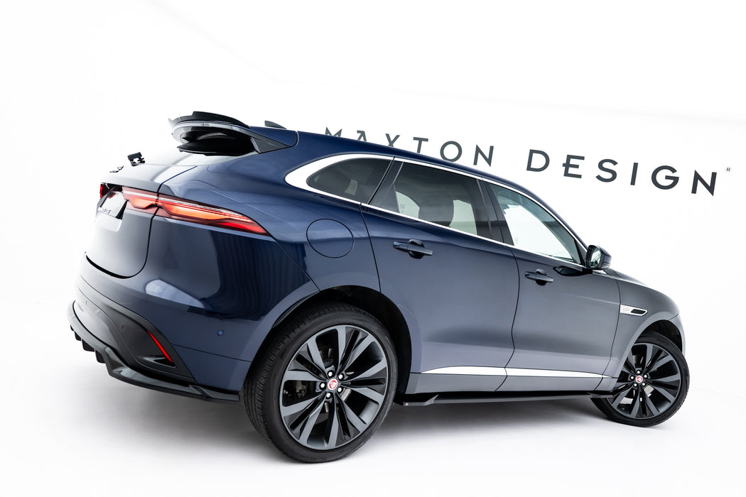 Maxton Design Rear Splitter (with vertical bars) Jaguar F-Pace R-Sport Mk1 Facelift