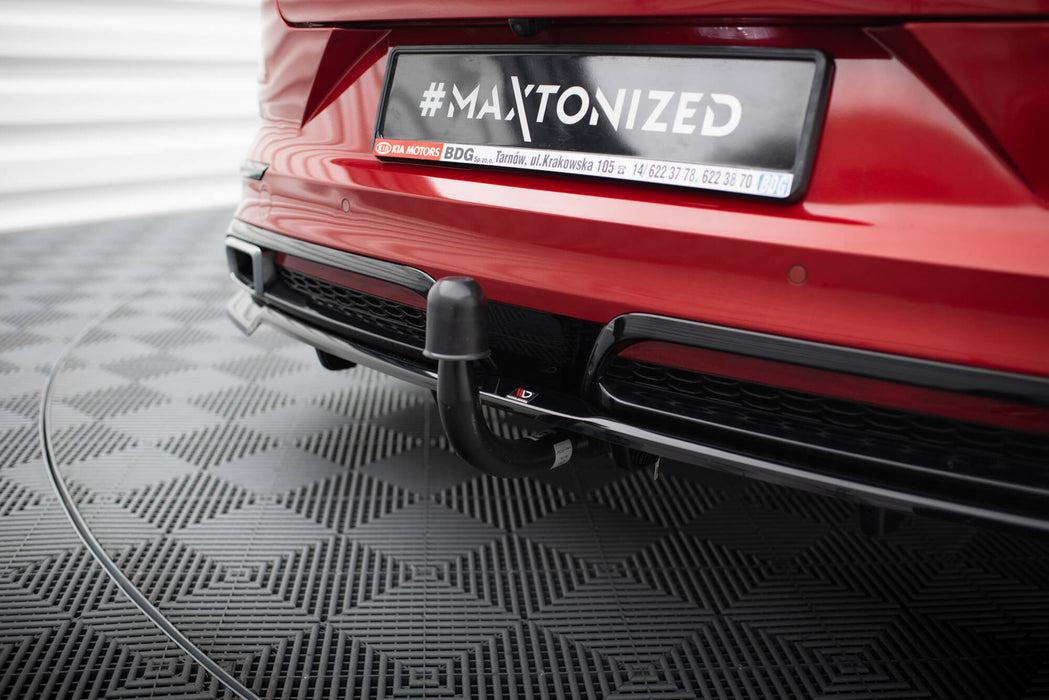 Maxton Design Rear Splitter (with vertical bars) Kia ProCeed GT-Line Mk1