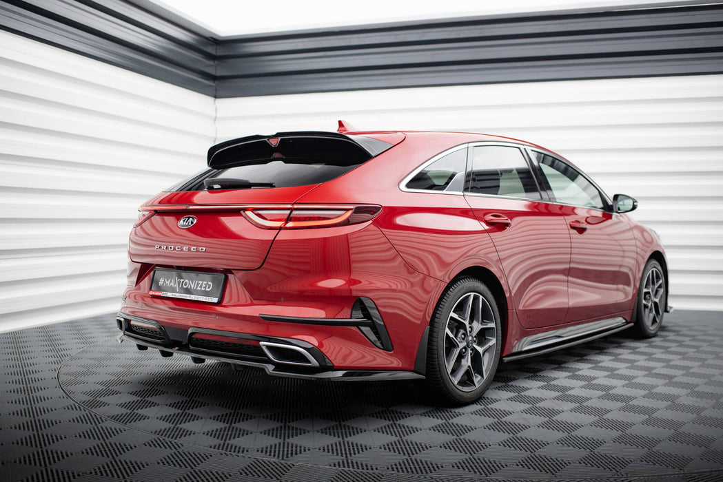 Maxton Design Rear Splitter (with vertical bars) Kia ProCeed GT-Line Mk1