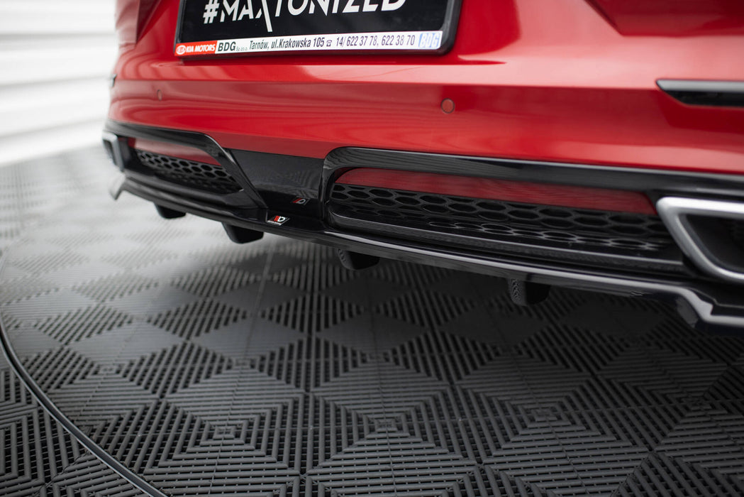 Maxton Design Rear Splitter (with vertical bars) Kia ProCeed GT-Line Mk1