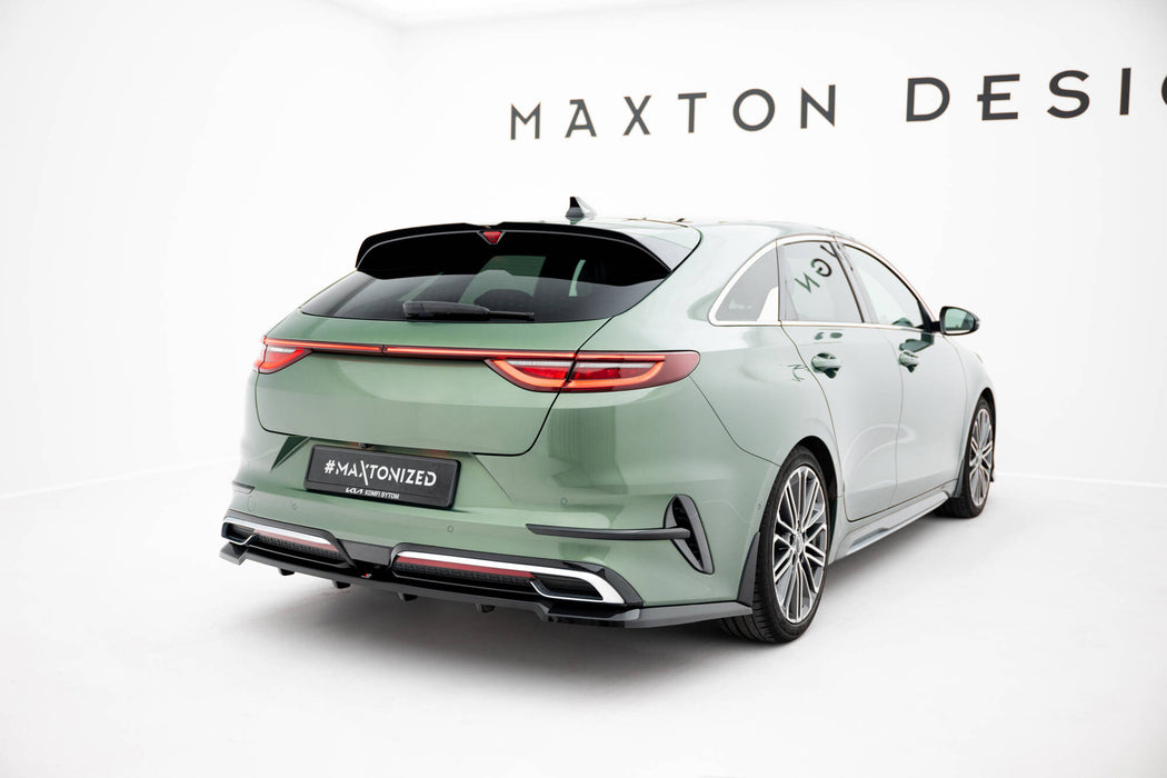 Maxton Design Rear Splitter (with vertical bars) Kia Proceed GT-Line Mk1 Facelift