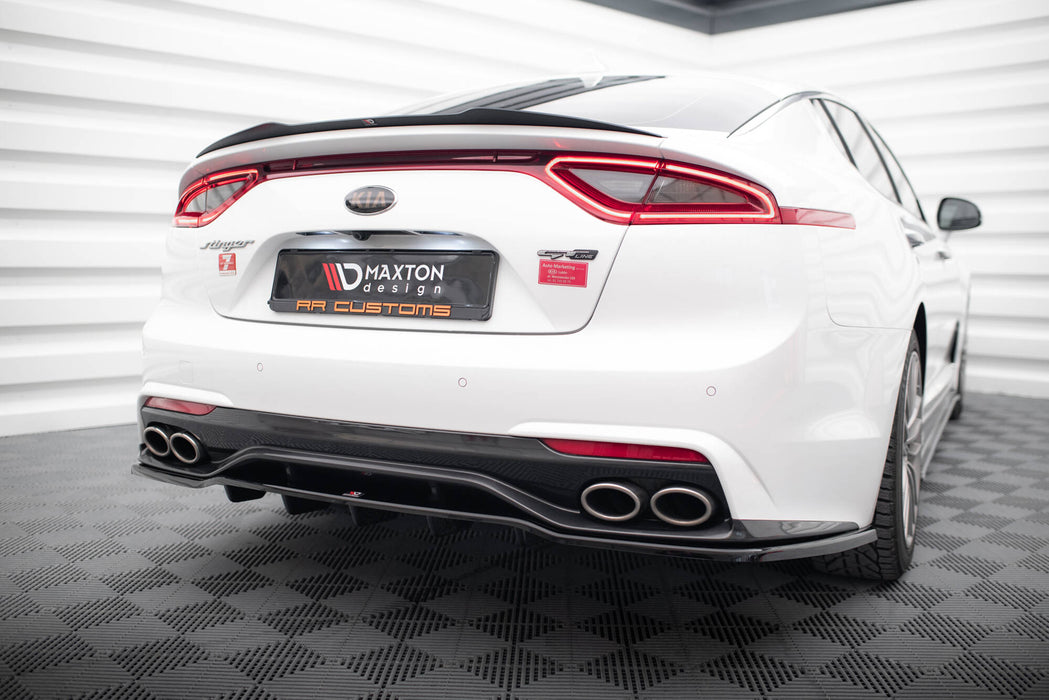 Maxton Design Rear Splitter (with vertical bars) Kia Stinger Mk1